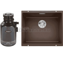 Комплект Мойка Blanco Subline 500-U, кофе + Измельчитель Bort Alligator