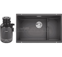 Комплект Мойка Blanco Subline 700-U Level, темная скала + Измельчитель Bort Alligator