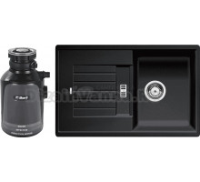 Комплект Мойка Blanco Zia 45S 514732, антрацит + Измельчитель Bort Alligator