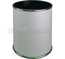 Мусорное ведро Geralis M-RWG1-S Ромб белое, золото