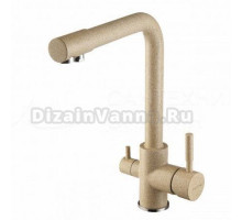 Смеситель для кухни с краном для фильтра песочный Aquaton Руан 1AX004FCXX220