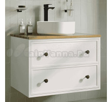 Тумба под раковину со столешницей IDDIS Torr 70 подвесная, белая матовая