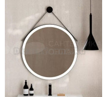 Зеркало круглое KERAMA MARAZZI Cono 70 с подсветкой, черное