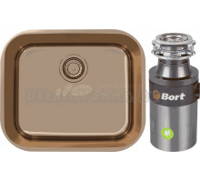Комплект Мойка Alveus Variant Monarch 10, медь + Измельчитель Bort Titan 4000 Control
