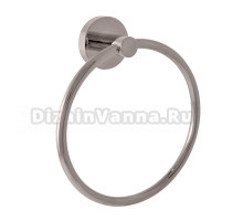 Держатель для полотенец Rav Slezak Colorado COA0104MGL глянцевый серый металлик, кольцо
