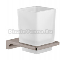Стакан для ванной Rav Slezak Nil NLA0201MGL настенный, серый, стеклянный
