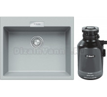 Комплект Мойка Tolero Loft TL-580, платина + Измельчитель Bort Alligator