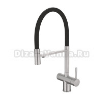 Смеситель для кухни Emar Steel ЕС - 7024 Satin