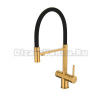 Смеситель для кухни Emar PVD ЕС - 7024 PVD Golden