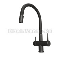 Смеситель для кухни Emar Steel ЕС - 3015 black