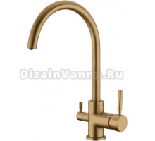 Смеситель для кухни Emar PVD ECB - 3007 PVD Golden