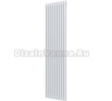 Радиатор стальной трубчатый KZTO Quadrum NEO 50 V 1750-10 вертикальный, 10 секций, дизайнерский, боковое подключение, белый муар 1T104S9016