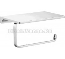 Держатель для туалетной бумаги Wonzon & Woghand WW-9126-CR хром, с полкой