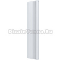 Радиатор стальной трубчатый KZTO Quadrum 30 V 2 1750-10 вертикальный, 2 трубы, 10 секций, дизайнерский, боковое подключение, белый муар 1T104S9016