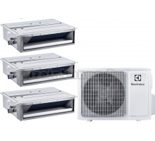 Мульти сплит-система Electrolux Super Match ERP R32 EACO/I-36 FMI-4/N8_ERP на три комнаты (25 м2 + 25 м2 + 35 м2), канального типа