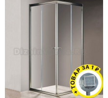 Душевой уголок Cezares Giubileo-A-2-100 прозрачное стекло, хром + трап