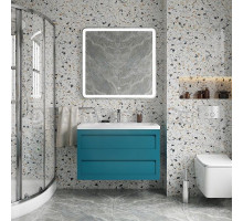 Мебель для ванной Art&Max Platino 90, подвесная, бирюзовая матовая