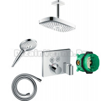 Душевой комплект Hansgrohe Raindance Select E 300 (2 jet) 27384000 + 26530000 + 28272000 + 15765000