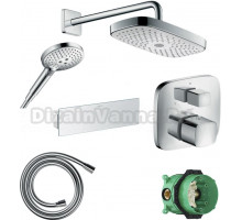 Душевой комплект Hansgrohe Raindance Select E 300 27385000+26530000+28272000+26456000+15771000+1800180