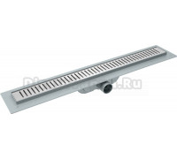 Душевой лоток CK DRAIN AQPL10-90 Stick 90 см, с сухим затвором, из нержавеющей стали, с решеткой, прямоугольный