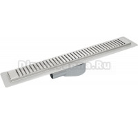 Душевой лоток CK DRAIN AQPP01-60 Steel 60 см, с сухим затвором, из нержавеющей стали, с решеткой, прямоугольный