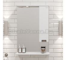 Зеркало Onika Харпер 58.01 R белое матовое