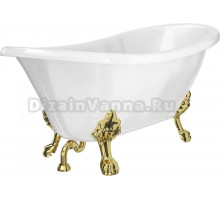 Акриловая ванна Artemis Ottovia 160x75 ножки золото