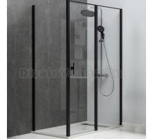 Душевой уголок Allen Brau Priority 120х80, профиль черный