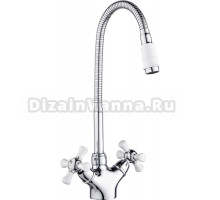 Смеситель для кухни РМС SL92W-279F хром, белый
