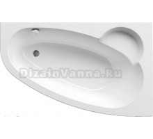 Акриловая ванна Ravak Asymmetric 170x110 R с ножками и экраном