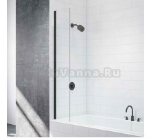 Шторка на ванну Mira Glass 300BB профиль черный, стекло прозрачное