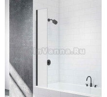 Шторка на ванну Mira Glass 300MB профиль черный, стекло матовое