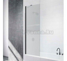 Шторка на ванну Mira Glass 500МВ профиль черный, стекло матовое
