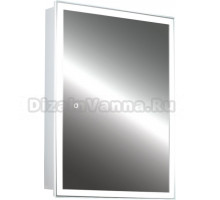 Зеркало-шкаф STWORKI Эстерсунд 60 с подсветкой, сенсорное, прямоугольное, белое, в современном стиле