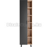 Шкаф-пенал Домино Craft 50 дуб вотан, графит