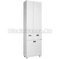 Шкаф-пенал Домино Cube 60 с бельевой корзиной