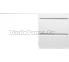 Тумба с раковиной Style Line Даллас 115 Люкс Plus подвесная, белая