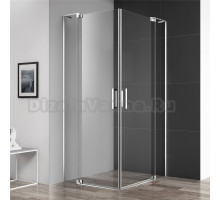 Душевой уголок Cezares Slider A 2 100/110 C Cr профиль хром, стекло прозрачное