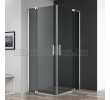 Душевой уголок Cezares Slider A 2 100/110 Grigio Cr профиль хром, стекло серое