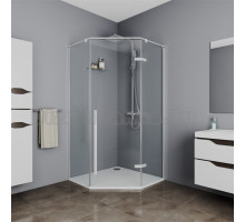 Душевой уголок Cerutti Spa C2W 100x100, профиль белый