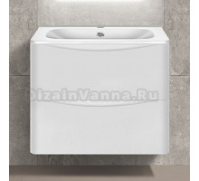 Тумба с раковиной Vincea Paola 60 белая глянцевая