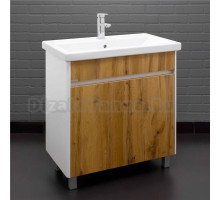 Тумба с раковиной Домино Uno 80 дуб вотан