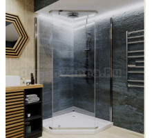 Душевой уголок Cerutti Spa ZP101T 100x100, профиль хром