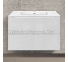 Тумба с раковиной Vincea Norma 80 белая глянцевая