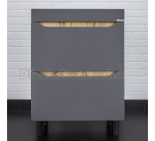 Тумба с раковиной Домино Bruno 60 дуб вотан, графит