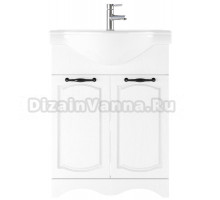 Тумба с раковиной Домино Rich 65 белое дерево