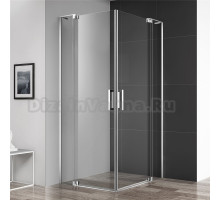 Душевой уголок Cezares Slider AH 2 70/80-80/90 C Cr профиль хром, стекло прозрачное