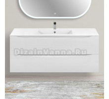 Тумба с раковиной Vincea Mia 120 белая глянцевая