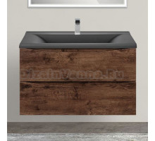 Тумба с раковиной Vincea Mia 80 темный дуб