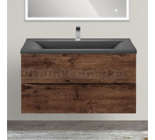 Тумба с раковиной Vincea Mia 90 темный дуб
